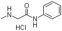 structure of CAS# 60565-45-9, 2-(Methylamino)-N-phenylacetamide hydrochloride;2-(Methylamino)-N-phenylacetamide monohydrochloride