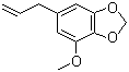 结构式 CAS# 607-91-0, 肉豆蔻醚; 5-烯丙基-2,3-(亚甲二氧基)苯甲醚