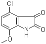 4-氯-7-甲氧基靛红分子结构 (CAS 60706-07-2)