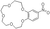 结构式 CAS# 60835-69-0, 4-硝基苯-15-冠醚-5; 4-硝基苯-15-冠-5-醚
