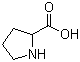 structure of CAS# 609-36-9, DL-Proline;Pyrrolidine-2-carboxylic acid