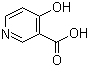 structure of CAS# 609-70-1, 4-Hydroxynicotinic acid;4-Hydroxypyridine-3-carboxylic acid