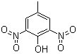 2,6-二硝基-4-甲基苯酚分子结构 (CAS 609-93-8)