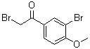 2,3'-Dibromo-4'-methoxyacetophenone molecular structure (CAS 6096-83-9)