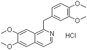 structure of CAS# 61-25-6, Papaverine hydrochloride;6,7-Dimethoxy-1-(3,4-dimethoxybenzyl)-isoquinoline hydrochloride; 1-(3,4-dimethoxybenzyl)-6,7-dimethoxyisoquinoline hydrochloride