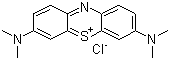 structure of CAS# 61-73-4, Basic Blue 9;3,7-Bis(dimethylamino)phenazathionium chloride; Methylene Blue; Ehrlich¡¯s reagent III