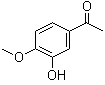 3'-Hydroxy-4'-methoxyacetophenone molecular structure (CAS 6100-74-9)