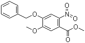 结构式 CAS# 61032-41-5, 4-苄氧基-5-甲氧基-2-硝基苯甲酸甲酯
