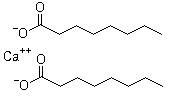 Calcium caprylate molecular structure (CAS 6107-56-8)