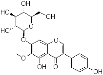 structure of CAS# 611-40-5, Tectoridin;5-Hydroxy-3-(4-hydroxyphenyl)-6-methoxy-7-[(2S,3R,4S,5S,6R)-3,4,5-trihydroxy-6-(hydroxymethyl)oxan-2-yl]oxychromen-4-one