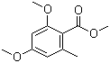 Methyl 2,4-dimethoxy-6-methylbenzoate molecular structure (CAS 6110-37-8)