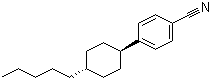 结构式 CAS# 61204-01-1, 反式-4-(4-戊基环己基)苯腈; 反式-4-(4-戊基环己基)苄腈