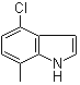 structure of CAS# 61258-70-6, 4-Chloro-7-methylindole