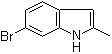 structure of CAS# 6127-19-1, 6-Bromo-2-methyl-1H-indole;6-Bromo-2-methylindole; NSC 115145