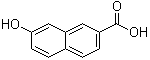 structure of CAS# 613-17-2, 7-Hydroxy-2-naphthalenecarboxylic acid;7-Hydroxy-2-naphthoic acid