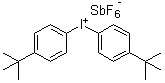 structure of CAS# 61358-23-4, Bis(4-tert-butylphenyl)iodonium hexafluoroantimonate;4,4'-Di-tert-butyldiphenyliodonium hexafluoroantimonate; BBI 103