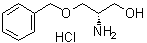 structure of CAS# 61366-43-6, (S)-2-Amino-3-(benzyloxy)propan-1-ol hydrochloride