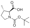 rac-(3S)-1-(tert-butoxycarbonyl)-3-methyl-L-proline molecular structure (CAS 61406-66-4)