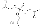 structure of CAS# 6145-73-9, Tris(2-chloropropyl) phosphate;Phosphoric acid tris(2-chloropropyl) ester