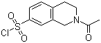 structure of CAS# 61563-39-1, 2-Acetyl-1,2,3,4-tetrahydro-7-isoquinolinesulfonyl chloride;2-Acetyl-7-chlorosulfonyl-1,2,3,4-tetrahydroisoquinoline