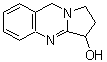 structure of CAS# 6159-56-4, DL-Vasicine;1,2,3,9-Tetrahydropyrrolo[2,1-b]quinazolin-3-ol; (±)-Linarine; (±)-Peganine; (±)-Vasicine