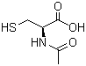 structure of CAS# 616-91-1, N-Acetyl-cysteine;N-Acetyl-L-(+)-cysteine