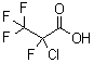 alpha-Chlorotetrafluoropropionic acid molecular structure (CAS 6189-02-2)