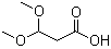 structure of CAS# 6191-98-6, 3,3-Dimethoxypropionic acid;3,3-Dimethoxypropanoic acid