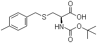 structure of CAS# 61925-77-7, Boc-S-(4-methylbenzyl)-L-cysteine;Boc-Cys(Mbzl)-OH; N-tert-Butoxycarbonyl-S-(4-methylbenzyl)-L-cysteine