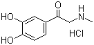 结构式 CAS# 62-13-5, 盐酸肾上腺酮; 肾上腺素盐酸盐; 3',4'-二羟基-2-(甲基氨基)苯乙酮盐酸盐