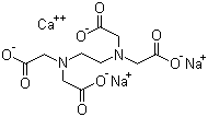 乙二胺四乙酸二钠钙分子结构 (CAS 62-33-9)