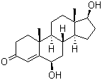 structure of CAS# 62-99-7, 6,17-Dihydroxy-6b,17b-androst-4-en-3-one;4-Androsten-6b,17b-diol-3-one