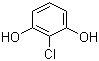 结构式 CAS# 6201-65-6, 2-氯-1,3-苯二酚; 2-氯间苯二酚; 2,6-二羟基氯苯
