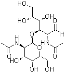 2-(Acetylamino)-3-O-[2-(acetylamino)-2-deoxy-alpha-D-galactopyranosyl]-2-deoxy-D-galactose molecular structure (CAS 62026-07-7)