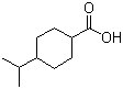 structure of CAS# 62067-45-2, Isopropyl-cyclohexanecarboxylic acid;4-(1-Methylethyl)-cyclohexanecarboxylic acid
