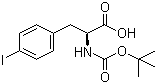 Boc-4-Iodo-L-phenylalanine molecular structure (CAS 62129-44-6)