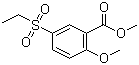 structure of CAS# 62140-67-4, Methyl 2-methoxy-5-(ethylsulfonyl)benzoate
