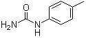 structure of CAS# 622-51-5, 4-Tolylurea;1-(4-Methylphenyl)urea; 4-Methylphenylurea; N-(4-Methylphenyl)urea; N-p-Tolylurea; NSC 66557; p-Methylphenylurea; p-Tolylcarbamide; p-Tolylurea