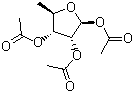 结构式 CAS# 62211-93-2, 1,2,3-三乙酰氧基-5-脱氧-D-核糖