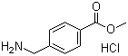 4-(氨基甲基)苯甲酸甲酯盐酸盐分子结构 (CAS 6232-11-7)