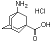 3-Amino-1-adamantanecarboxylic acid hydrochloride molecular structure (CAS 6240-01-3)