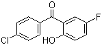 structure of CAS# 62433-26-5, 4'-Chloro-5-fluoro-2-hydroxybenzophenone;(4-Chlorophenyl)(5-fluoro-2-hydroxyphenyl)methanone;4-Chloro-2'-hydroxy-5'-fluorobenzophenone; SL 79-182; SL 79-182-00
