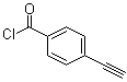 structure of CAS# 62480-31-3, 4-Ethynylbenzoyl chloride;p-Ethynylbenzoyl chloride