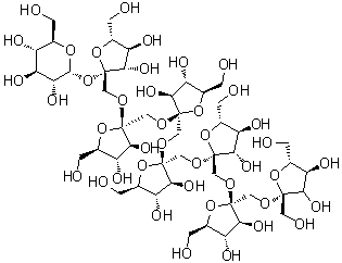 structure of CAS# 62512-21-4, O-beta-D-Fructofuranosyl-(2→1)-O-beta-D-fructofuranosyl-(2→1)-O-beta-D-fructofuranosyl-(2→1)-O-beta-D-fructofuranosyl-(2→1)-O-beta-D-fructofuranosyl-(2→1)-O-beta-D-fructofuranosyl-(2→1)-beta-D-fructofuranosyl alpha-D-glucopyranoside