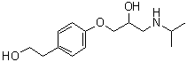 structure of CAS# 62572-94-5, O-Demethylmetoprolol;SL 80-0088