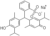 结构式 CAS# 62625-21-2, 百里酚蓝钠盐; 麝香草酚蓝钠盐