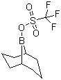 structure of CAS# 62731-43-5, 9-Borabicyclo[3.3.1]nonyl trifluoromethanesulfonate;9-BBN triflate