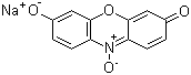 structure of CAS# 62758-13-8, Resazurin sodium salt;7-Hydroxy-3H-phenoxazin-3-one 10-oxide sodium salt