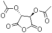 structure of CAS# 6283-74-5, (+)-Diacetyl-L-tartaric anhydride;(3R-trans)-Dihydro-2,5-dioxofuran-3,4-diyl diacetate