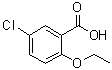 5-氯-2-乙氧基苯甲酸分子结构 (CAS 62871-12-9)
